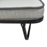 Ράντζο-κρεβάτι με στρώμα 10εκ Kamu pakoworld μαύρο 75x190εκ - Image 4