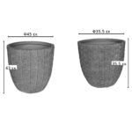 Κασπώ Sapen pakoworld σετ 2τεμ κεραμικό σε γκρι-μπεζ απόχρωση - Image 2