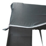 Κιόσκι Gazebo pakoworld μεταλλικός σκελετός - ύφασμα ανθρακί 3x3m - Image 5