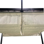 Κιόσκι κήπου Spectra pakoworld μαύρος μεταλλικός σκελετός - με συρόμενο κάλυμμα σε μπεζ απόχρωση 3x3m - Image 5