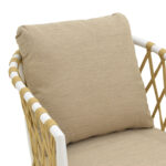 Πολυθρόνα Peluxe pakoworld αλουμίνιο λευκό-pe σχοινί φυσικό-μαξιλάρια μπεζ 57x60x78εκ - Image 7