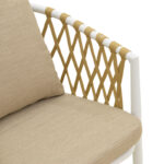 Πολυθρόνα Peluxe pakoworld αλουμίνιο λευκό-pe σχοινί φυσικό-μαξιλάρια μπεζ 57x60x78εκ - Image 8