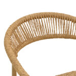 Πολυθρόνα Rayana pakoworld στοιβαζόμενη αλουμίνιο - pe rattan σε φυσική απόχρωση 56x61,5x77,5εκ - Image 6