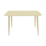 Τραπέζι Vista pakoworld αλουμίνιο σε σαμπανί απόχρωση 120x70x72εκ - Image 2