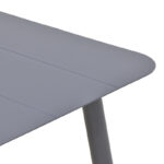 Τραπέζι Vista pakoworld αλουμίνιο σε ανθρακί απόχρωση 120x70x72εκ - Image 4