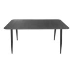 Τραπέζι Vista pakoworld αλουμίνιο σε ανθρακί απόχρωση 150x80x72εκ - Image 2