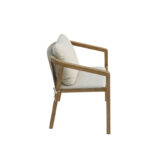 Πολυθρόνα Malibu II pakoworld μασίφ ξύλο ακακίας-ύφασμα σε φυσική-μπεζ απόχρωση 58x63x74εκ - Image 4