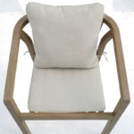 Πολυθρόνα Malibu II pakoworld μασίφ ξύλο ακακίας-ύφασμα σε φυσική-μπεζ απόχρωση 58x63x74εκ - Image 8