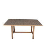 Τραπέζι Malibu pakoworld μασίφ ξύλο ακακίας σε φυσική απόχρωση 180x90x75εκ - Image 4