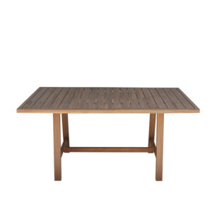 Τραπέζι Malibu pakoworld μασίφ ξύλο ακακίας σε φυσική απόχρωση 180x90x75εκ