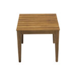 Τραπέζι Napole pakoworld μασίφ ξύλο ακακίας σε φυσική απόχρωση 50x50x45εκ - Image 4