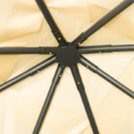 Κιόσκι Apex pakoworld σκελετός μαύρο μέταλλο-ύφασμα σε μπεζ απόχρωση 2.5x2.5 m - Image 6