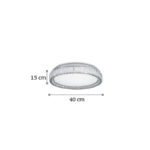 InLight Πλαφονιέρα οροφής από χρώμιο μέταλλο και κρύσταλλα (42013-Γ) - Image 2