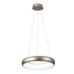 InLight Κρεμαστό φωτιστικό LED 36W 3CCT από χρυσαφί και λευκό ακρυλικό D:60cm (42024-A-Golden)