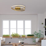 InLight Πλαφονιέρα οροφής LED 36W 3CCT από αλουμίνιο σε μαύρη απόχρωση D:55cm (42027-BL) - Image 3