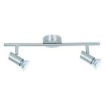 InLight Επιτοίχιο σποτ από μέταλλο σε νίκελ ματ απόχρωση 2XGU10 D:40cm (9076-2Φ-Νίκελ Ματ)