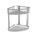 Καλάθι γωνιακό διπλό σχαρωτό RETI 9639 99 Σατινέ KARAG 21x21x29cm