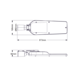 Υ/Κ LED STREET LUMINAIRE 120W 16800LM 4000K 150⁰ x 75⁰ CLASS II IP66 10kV 230V AC IP66 - Image 3