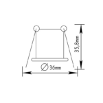 ΣΠΟΤ ΧΩΝΕΥΤΟ BS3153N G4 ΝΙΚΕΛ ΜΑΤ - Image 2