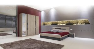 Σετ Κρεβατοκάμαρας 4 τεμαχίων Αφροδίτη sonoma