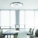 ΑΝΕΜΙΣΤΗΡΑΣ ΟΡΟΦΗΣ ΠΛΑΦΟΝΙΕΡΑ ΜΑΥΡΗ DIMMABLE DC22W Φ50 7 ΔΙΑΦΑΝH ABS ΠΤΕΡΥΓΙΑ ΤΗΛΕΧΕΙΡΙΣΤΗΡΙΟ - Image 2