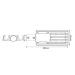 Υ/Κ LED STREET LUMINAIRE 150W 15000LM 4000K 120X50˚ CLASS I 230V AC IP66 - Image 3