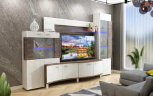 Σύνθετο Σαλονιού με Led φωτισμό 235/176/47 εκ. Play