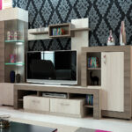 Σύνθετο Σαλονιού με Led φωτισμό 230/176/48 εκ. Samba