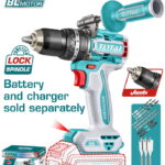 TOTAL ΕΠΑΓΓ. ΔΡΑΠ/ΒΙΔΟ ΚΡΟΥΣΤΙΚΟ ΜΠΑΤ. Li-ion 20V/96Nm ΧΩΡΙΣ ΜΠΑΤ & ΦΟΡΤΙΣΤΗ BL Motor (TIDLI209685)