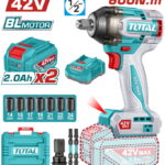 TOTAL ΕΠΑΓΓ. ΜΠΟΥΛΟΝΟΚΛΕΙΔΟ ΜΠΑΤ. Li-ion 42V / 2Ah / 600Nm / 2 ΜΠΑΤ BL Motor (TIWLI42602E)