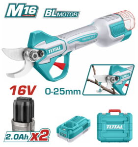 TOTAL ΕΠΑΓΓ. ΨΑΛΙΔΙ ΚΛΑΔΕΜΑΤΟΣ ΜΠΑΤ. Li-ion 16V / 2Ah / 2 ΜΠΑΤ BL Motor (TSSLI162582E)