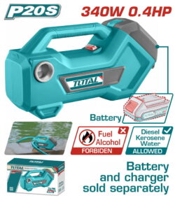 TOTAL ΑΝΤΛΙΑ ΜΕΤΑΦΟΡΑΣ ΥΓΡΩΝ ΜΠΑΤ. Li-ion 20V ΧΩΡΙΣ ΜΠΑΤΑΡΙΑ & ΦΟΡΤΙΣΤΗ (TTPLI2001)