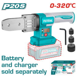 TOTAL ΘΕΡΜΟΚΟΛΛΗΣΗ ΠΛΑΣΤΙΚΩΝ ΣΩΛΗΝΩΝ ΜΠΑΤ. Li-ion 20V / 0-320oC ΧΩΡΙΣ ΜΠΑΤ & ΦΟΡΤΙΣΤΗ (TWTLI2018)