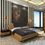 Κρεβάτι διπλό με 2 κομοδίνα