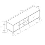 Έπιπλο Τηλεόρασης 1272 Nest Μ150xΠ35xΥ51εκ., All4home - Image 5