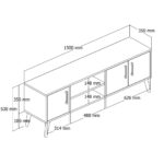 Έπιπλο Τηλεόρασης ,1580 Exxen , Μ150xΠ35xΥ53 εκ., All4home - Image 5