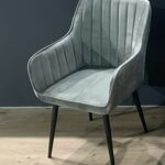 Καρέκλα Βελόυδινη Γκρί