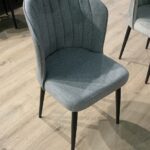 Καρέκλα Υφασμάτινη Γκρί Ανοιχτό