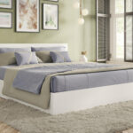 Κρεβάτι ξύλινο υπέρδιπλο High Λευκό