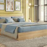 Κρεβάτι ξύλινο διπλό High Σόνομα