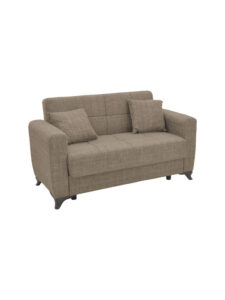 Διθέσιος Καναπές-κρεβάτι Modestole Καφέ 155x85x80εκ.