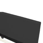 Κρεβάτι Nevil pakoworld ύφασμα ανθρακί με ξύλινο μαύρο πόδι 90x190εκ - Image 3