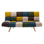 Καναπές - κρεβάτι 3θέσιος Freddo pakoworld ύφασμα πολύχρωμο 182x81x84εκ - Image 4