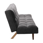 Καναπές - κρεβάτι 3θέσιος Freddo pakoworld ύφασμα ανθρακί 181x81x86εκ - Image 7