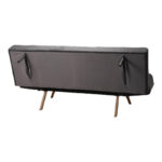 Καναπές - κρεβάτι 3θέσιος Freddo pakoworld ύφασμα ανθρακί 181x81x86εκ - Image 8