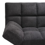 Καναπές - κρεβάτι 3θέσιος Freddo pakoworld ύφασμα ανθρακί 181x81x86εκ - Image 9