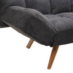 Καναπές - κρεβάτι 3θέσιος Freddo pakoworld ύφασμα ανθρακί 181x81x86εκ - Image 10