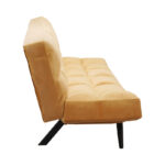 Καναπές - κρεβάτι 3θέσιος Freddo pakoworld σε κίτρινο βελούδο 181x81x86εκ - Image 7