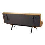 Καναπές - κρεβάτι 3θέσιος Freddo pakoworld σε κίτρινο βελούδο 181x81x86εκ - Image 8