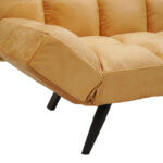 Καναπές - κρεβάτι 3θέσιος Freddo pakoworld σε κίτρινο βελούδο 181x81x86εκ - Image 10